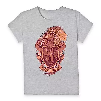 Buy Official Harry Potter Gryffindor Drawn Crest Women's T-Shirt • 10.79£