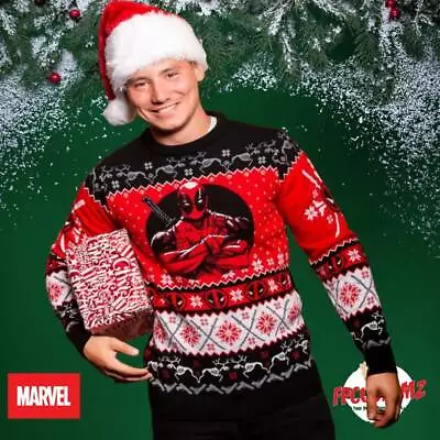 Buy Deadpool Christmas Jumper Sweater Sweatshirt Xmas Retro Inspired • 39.68£