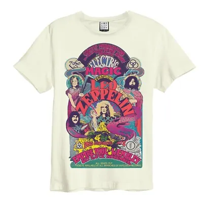 Buy Amplified Unisex Adult Electric Magic Led Zeppelin T-Shirt XL Vintage White NEW • 20.99£
