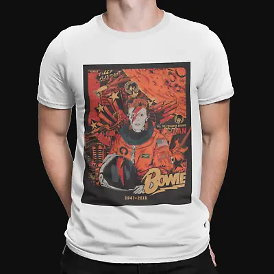Buy David Bowie Spaceman T-Shirt - Cool Music Rebel Retro Legend ZigZag Oddity • 8.39£