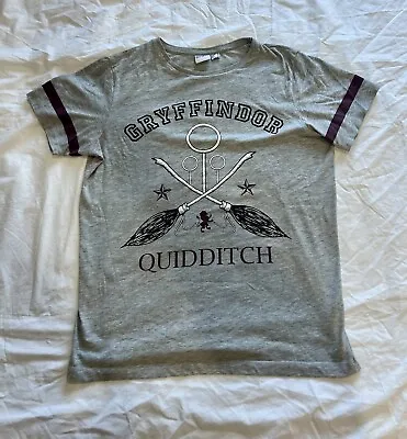 Buy Harry Potter Gryffindor Quidditch T-Shirt Grey UK10 • 4£