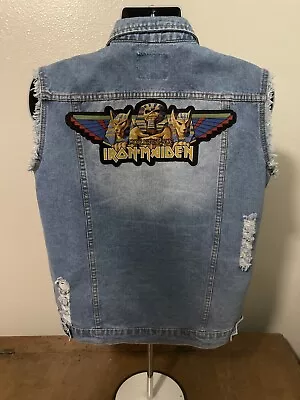 Buy IRON MAIDEN (POWERSLAVE) Metal Themed Battle Vest. STITCHED • 255.75£