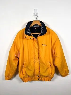 Buy Iets Frans Urban Outfitters Bomber Jacket Mens Small Yellow Casual Fleece Lined • 22.98£