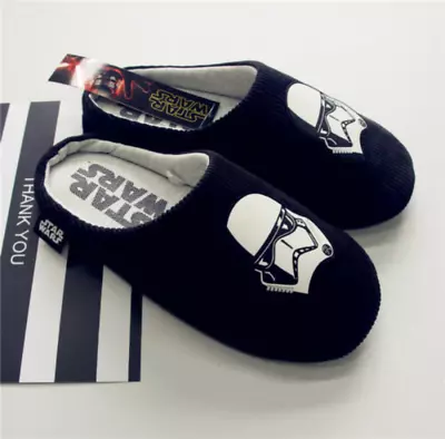 Buy Hot Star Wars Stormtrooper Cotton Slippers Men's Non-slip Slippers Flat Shoes • 21.44£