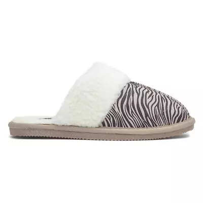 Buy Hush Puppies Womens Slippers Multi-Coloured Adults Mule Zebra Print Arianna SIZE • 24.99£