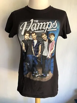 Buy THE VAMPS (2014) Official Women's British Pop Band T-Shirt Size Large • 17.99£