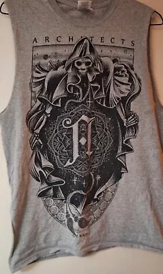 Buy Architects Vest Rock Metal Band T Shirt Merch Tee Tank Top Size Small Grey • 12.95£