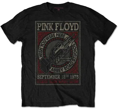 Buy Pink Floyd WYWH Abbey Road Studios Black T-Shirt OFFICIAL • 15.19£