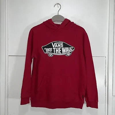 Buy Vans Hoodie Off The Wall Red Womens / Junior Size Large • 16.99£