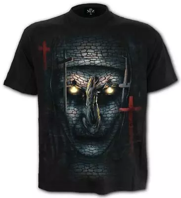 Buy Spiral Horror Villains Tee T Shirt Top The Nun Skull Illusion Conjuring Demonic • 19.99£