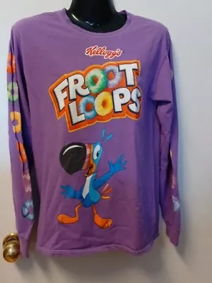 Buy Preowned- Kelloggs Fruit Loops  Graphic Shirt Womens(Size S) BUST 34 Inches. • 13.28£