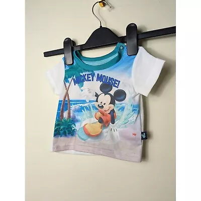 Buy Kids Disney Baby Mickey Mouse Surfing T-shirt 0-3 Months • 5£