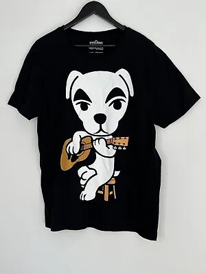 Buy EB Games Animal Crossing KK Slider Guitar Musician Shirt Black Size XL Cotton • 24.97£