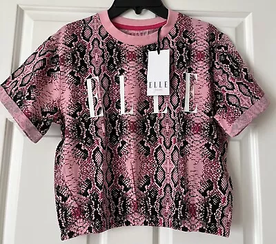 Buy Elle Snake Print Pink Junior T-shirt Age 12-13 • 5.99£