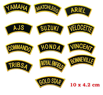Buy Beautiful Motorcycles Biker Rocker Banner Badges Patches Iron Sew On Jacket New • 1.99£