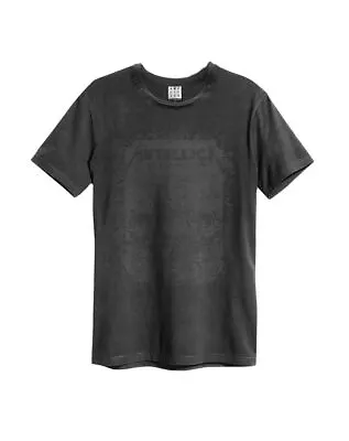 Buy Amplified Metallica The Black Album Unisex Grey Cotton T-Shirt • 22.95£