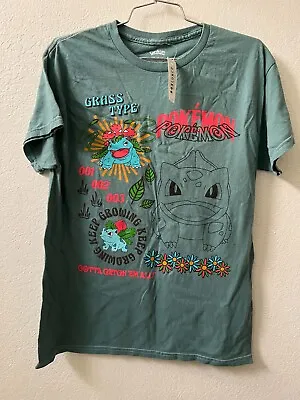 Buy Pokémon Bulbasaur Evolutions Teal Color T-Shirt M • 28.34£