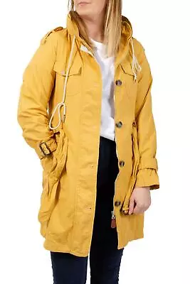 Buy KHUJO Womens Mustard Cotton Canvas Trench Coat Jacket • 24.04£
