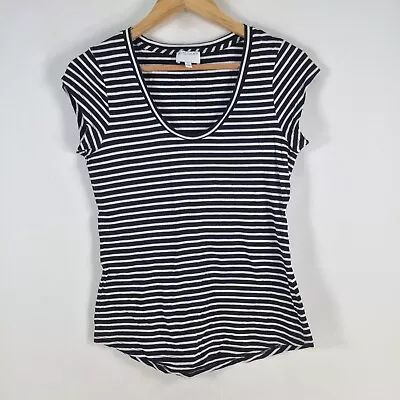 Buy Witchery Womens T Shirt Size S Black White Striped Short Sleeve Cotton 079244 • 12.61£