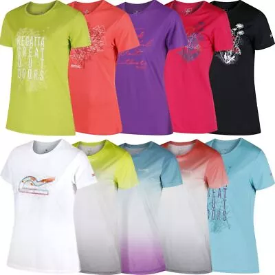 Buy Regatta Ladies Fingal Iii Quick Dry Uv Protection T Shirt Top - Sale!!! • 6.95£