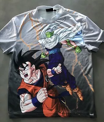 Buy Dragon Ball Z Mens T-Shirt Medium Double Sided Design Anime Series Son Goku • 7.95£