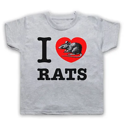 Buy I Love Rats Animal Rights Lover Save The Animals Kids Childs T-shirt • 15.99£