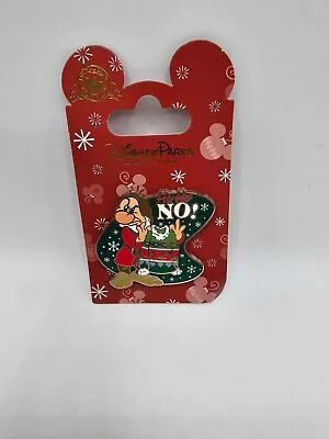 Buy Disney Pin 118968 Grumpy Christmas Sweater Ho Ho No Snow White Dwarf Present • 11.37£