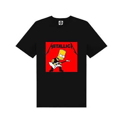 Buy Bart Simpson Inspired Metallica Designed T-Shirt  (All Sizes Small To 6XL) • 12.99£