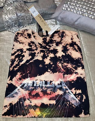 Buy METALLICA Master Of Puppets T Shirt S Oversized Band Top Mid Shade 3 Tee TOPSHOP • 13.69£