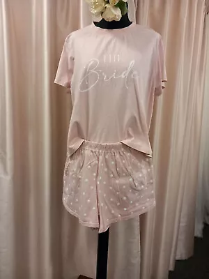 Buy Bride PJs Pink White Polka Dots Size 16-18. BNWOT • 2.99£