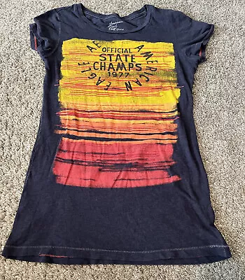Buy AMERICAN EAGLE Graphic Short Sleeve T-Shirt Size Small “State Champs” 1977 • 8.50£