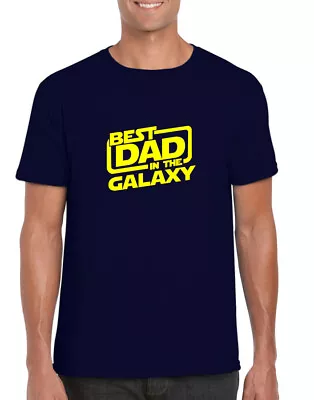 Buy Best Dad In The Galaxy Men's T Shirt, Black Or Navy Men's Top, Father's Day Gift • 12.99£
