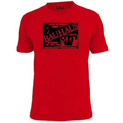 Buy Mens Bauhaus Leeds University Gig Poster T Shirt Goth Rock • 10.99£