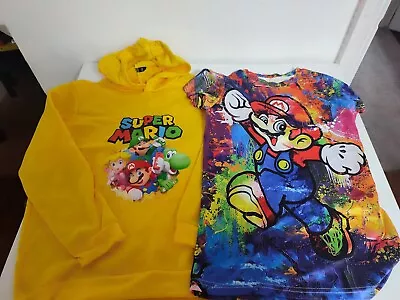 Buy Super Mario Boys/Girls Hoodie And T Shirt Worn Once So In Excellent Condition • 9.99£