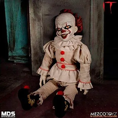 Buy Pennywise IT 2017 Mezco Clown Doll 18  MDS Roto Plush Figure • 87.99£