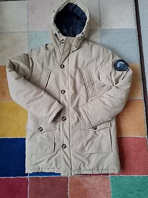 Buy Superdry Mens Parka Hooded Jacket,beige,size Small,excellent Condition,used. • 22.99£