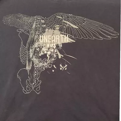 Buy Unearth Shirt Band Eagle Shirt Metalcore Metal Band Thrash XXLarge Music T-shirt • 9.40£
