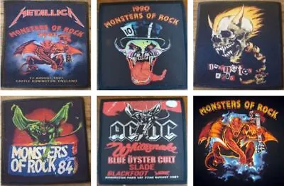 Buy Monsters Of Rock Donington  Metal Festival 6 Styles Band Music Sew Iron On Patch • 5.99£