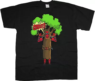 Buy Deadpool I Am Groot Marvel Comics Wade Wilson Official Tee T-Shirt Mens Unisex • 15.99£