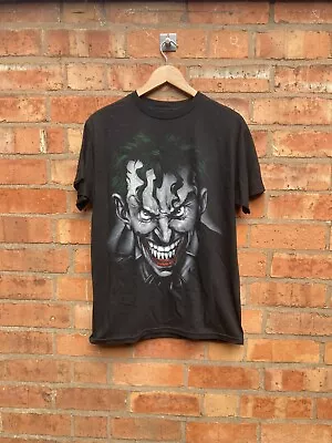 Buy Dc Comics The Joker Black Print T-Shirt Size Small Unisex • 20£