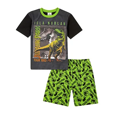 Buy Jurassic Park Dinosaur Boys Pyjamas Short PJs Ages 4 Years To 10 Years • 11.95£
