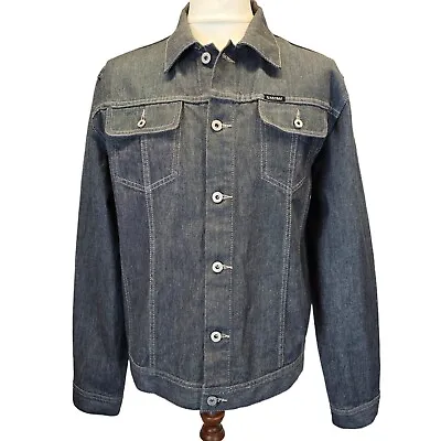 Buy Firetrap Vintage Blackseal Grey Denim Jacket UK Size Large • 24.95£