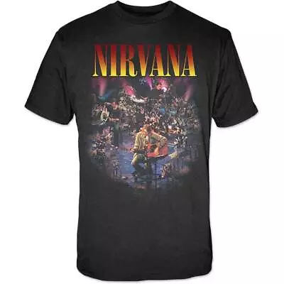 Buy Nirvana T Shirt MTV Unplugged New York Officially Licensed Mens Black Rock Merch • 14.88£
