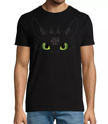 Buy Toothless - How To Train Your Dragon - Night Fury - Face - Men's Fit T-shirt • 19.99£