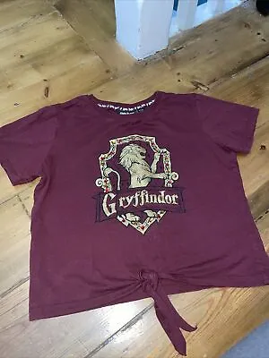Buy Harry Potter - Gryffindor  T-Shirt (Maroon) - Official Merch, VGC - 11-12 Years • 7.99£