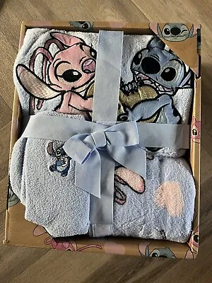 Buy Primark Disney Stitch Blue Fluffy Boxed Pyjama Set & Socks Size M 12 14 NEW • 24.99£