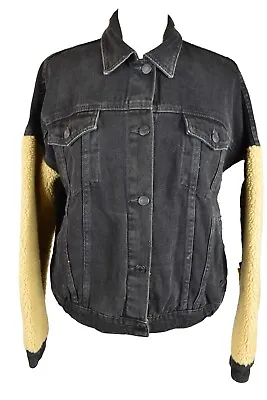 Buy ZARA Grey Denim Jacket Size S Womens Button Up 100% Cotton • 21.83£