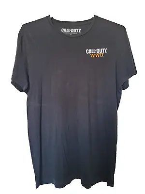 Buy Call Of Duty Wwii Black T Shirt Call Of Duty Graphic On Rear Size L - Primark • 6.99£