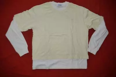 Buy AMBUSH Layered Men T-Shirt Designer Cotton Tee Long Sleeve Authentic S Small New • 29.99£