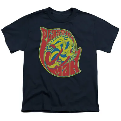 Buy Plastic Man How I Roll Kids Youth T Shirt Licensed DC Comics Tee Navy • 13.82£